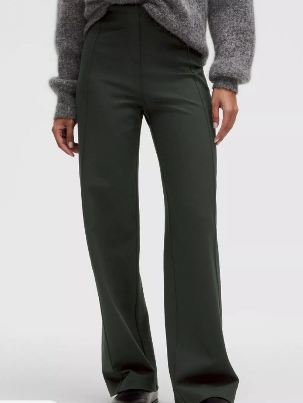 Lululemon Stretch Knit Straight-Leg Pull-On Trouser, Size Small Short